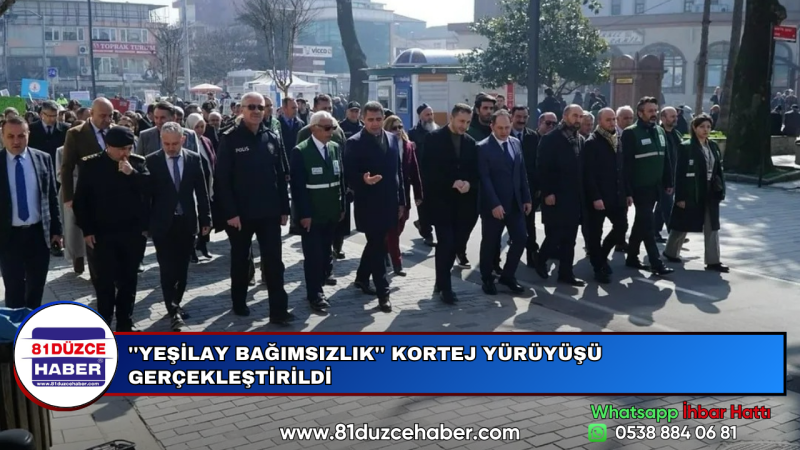 ''YEŞİLAY BAĞIMSIZLIK'' KORTEJ YÜRÜYÜŞÜ GERÇEKLEŞTİRİLDİ