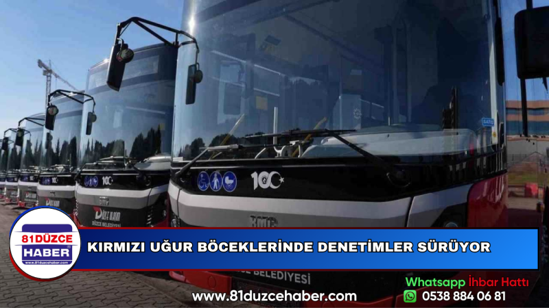 KIRMIZI UĞUR BÖCEKLERİNDE DENETİMLER SÜRÜYOR