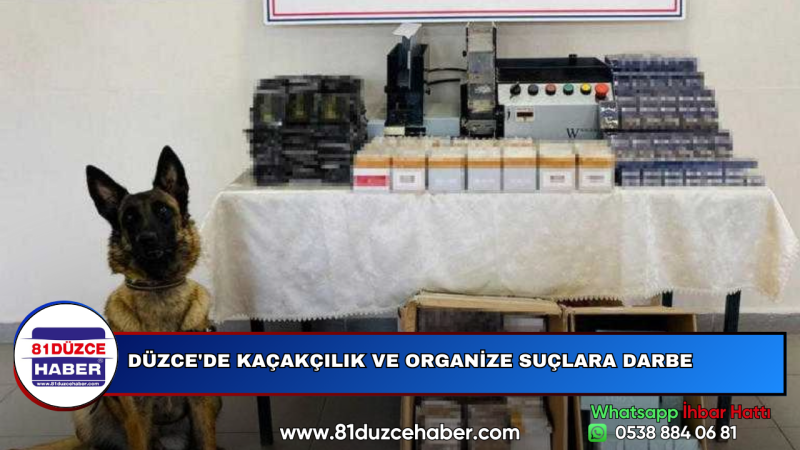 DÜZCE'DE KAÇAKÇILIK VE ORGANİZE SUÇLARA DARBE