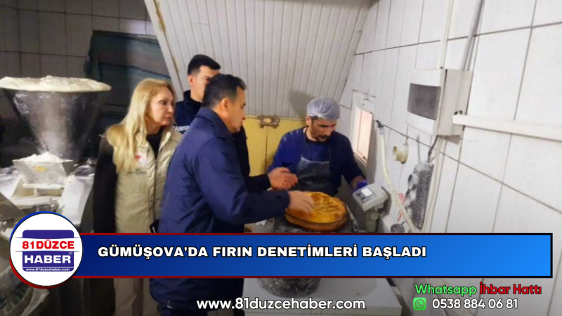 GÜMÜŞOVA'DA FIRIN DENETİMLERİ BAŞLADI