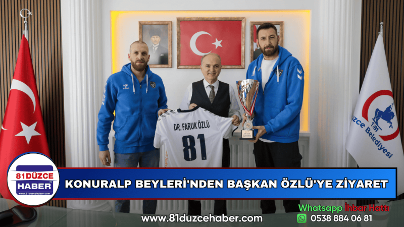 KONURALP BEYLERİ'NDEN BAŞKAN ÖZLÜ'YE ZİYARET