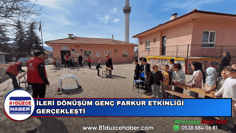 İLERİ DÖNÜŞÜM GENÇ PARKUR ETKİNLİĞİ  GERÇEKLEŞTİ