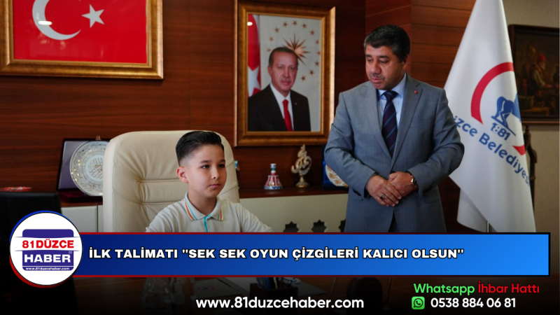 İLK TALİMATI ''SEK SEK OYUN ÇİZGİLERİ KALICI OLSUN''