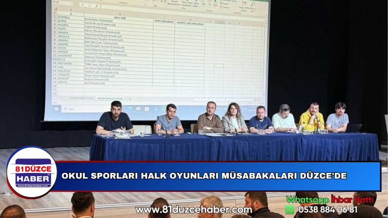 OKUL SPORLARI HALK OYUNLARI MÜSABAKALARI DÜZCE'DE