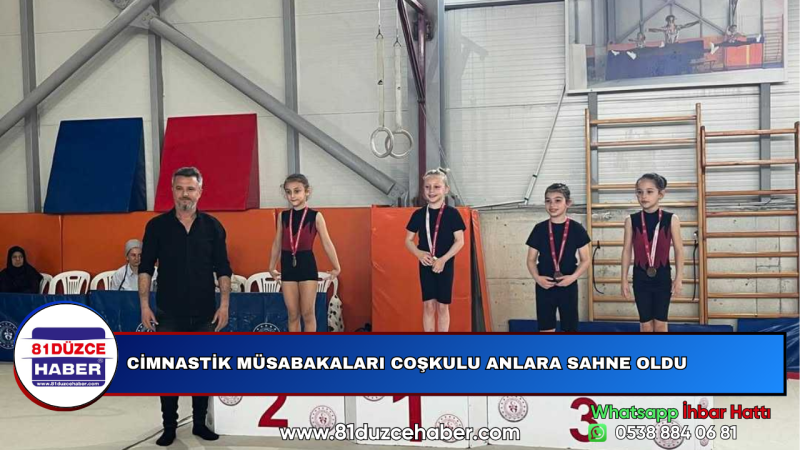 CİMNASTİK MÜSABAKALARI COŞKULU ANLARA SAHNE OLDU