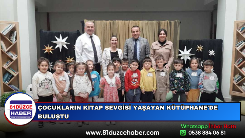 ÇOCUKLARIN KİTAP SEVGİSİ YAŞAYAN KÜTÜPHANE'DE BULUŞTU