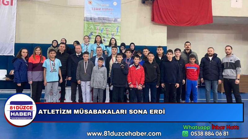 ATLETİZM MÜSABAKALARI SONA ERDİ