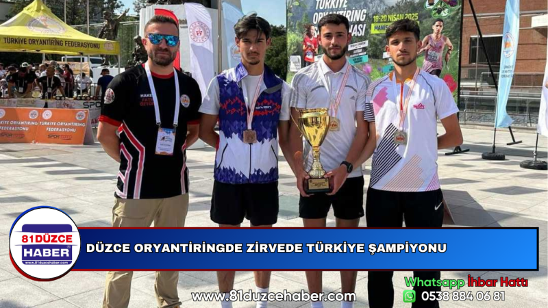 DÜZCE ORYANTİRİNGDE ZİRVEDE TÜRKİYE ŞAMPİYONU