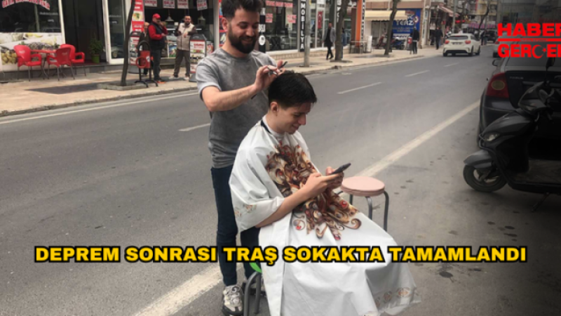 DEPREM SONRASI TRAŞ SOKAKTA TAMAMLANDI