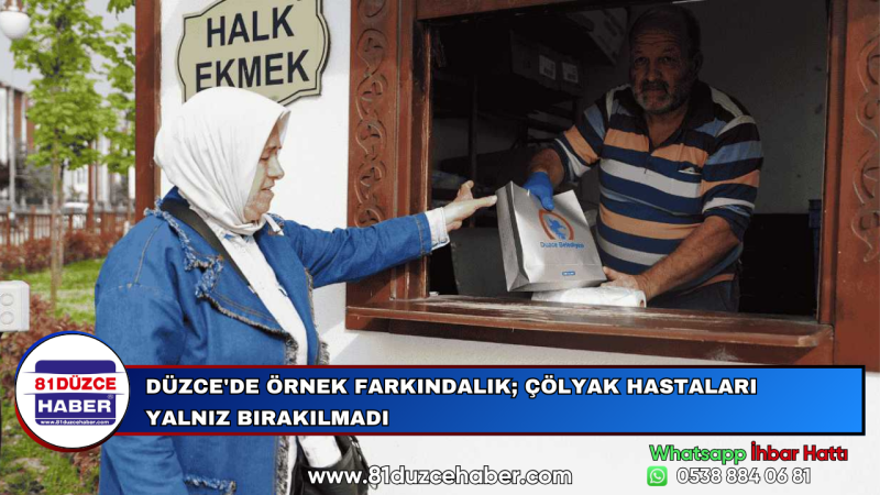 DÜZCE'DE ÖRNEK FARKINDALIK; ÇÖLYAK HASTALARI YALNIZ BIRAKILMADI