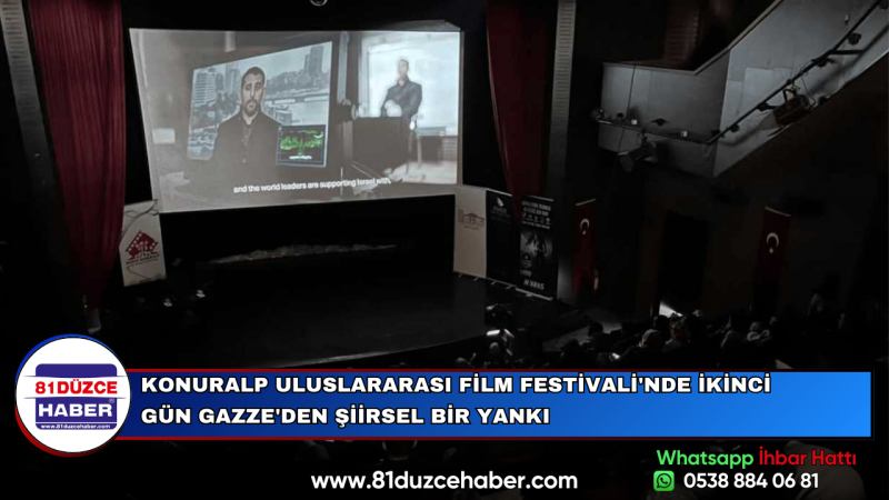 KONURALP ULUSLARARASI FİLM FESTİVALİ'NDE İKİNCİ GÜN GAZZE'DEN ŞİİRSEL BİR YANKI
