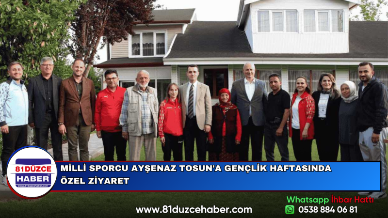 MİLLİ SPORCU AYŞENAZ TOSUN'A GENÇLİK HAFTASINDA ÖZEL ZİYARET