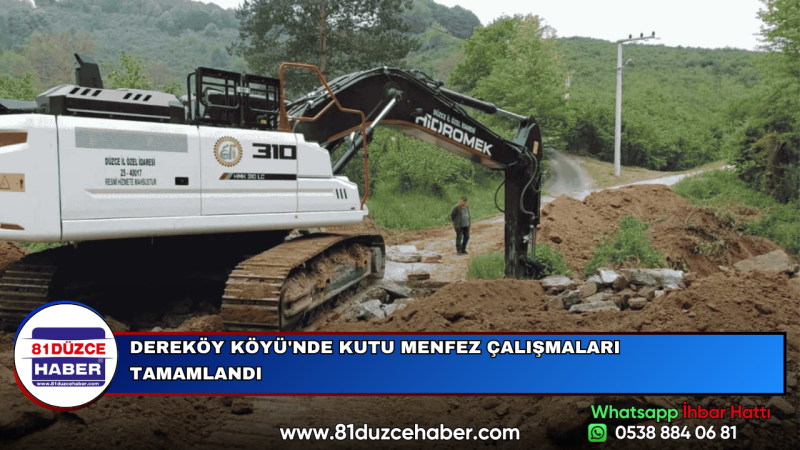 DEREKÖY KÖYÜ'NDE KUTU MENFEZ ÇALIŞMALARI TAMAMLANDI