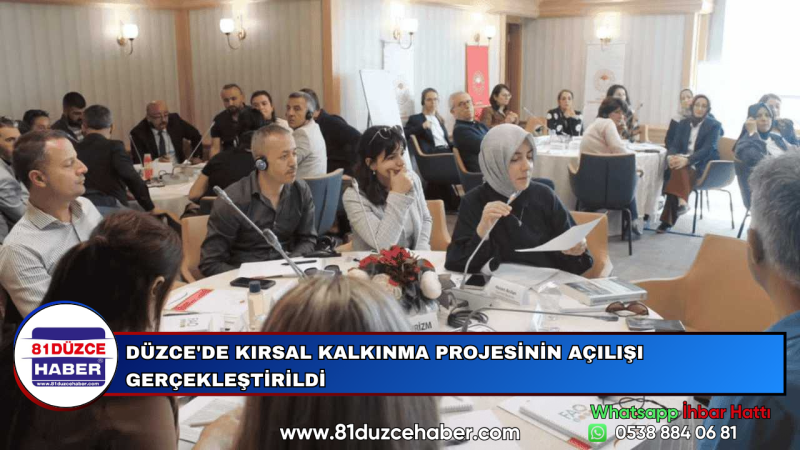DÜZCE'DE KIRSAL KALKINMA PROJESİNİN AÇILIŞI GERÇEKLEŞTİRİLDİ