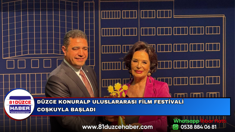 DÜZCE KONURALP ULUSLARARASI FİLM FESTİVALİ COŞKUYLA BAŞLADI