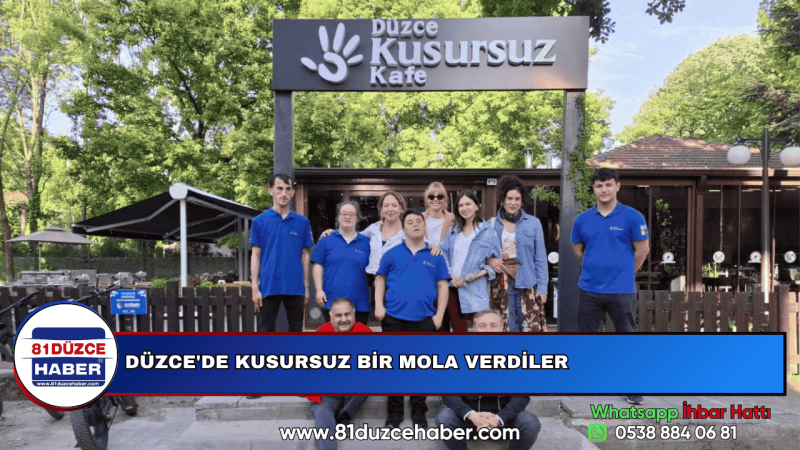 DÜZCE'DE KUSURSUZ BİR MOLA VERDİLER