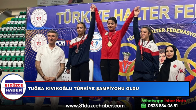 TUĞBA KIVIKOĞLU TÜRKİYE ŞAMPİYONU OLDU