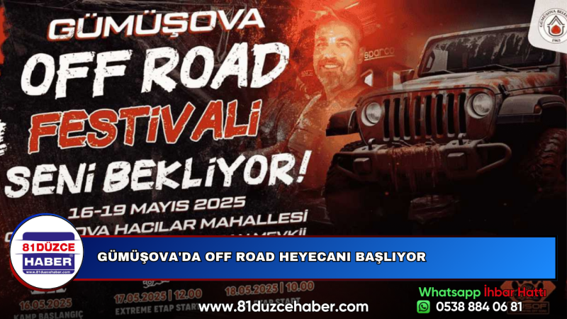 GÜMÜŞOVA'DA OFF ROAD HEYECANI BAŞLIYOR