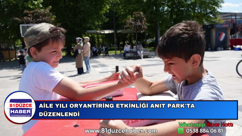 AİLE YILI ORYANTİRİNG ETKİNLİĞİ ANIT PARK'TA DÜZENLENDİ