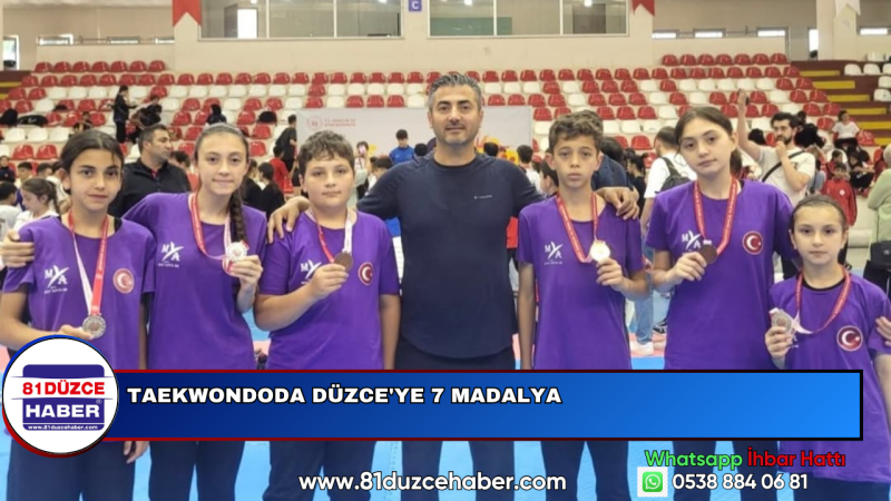 TAEKWONDODA DÜZCE'YE 7 MADALYA