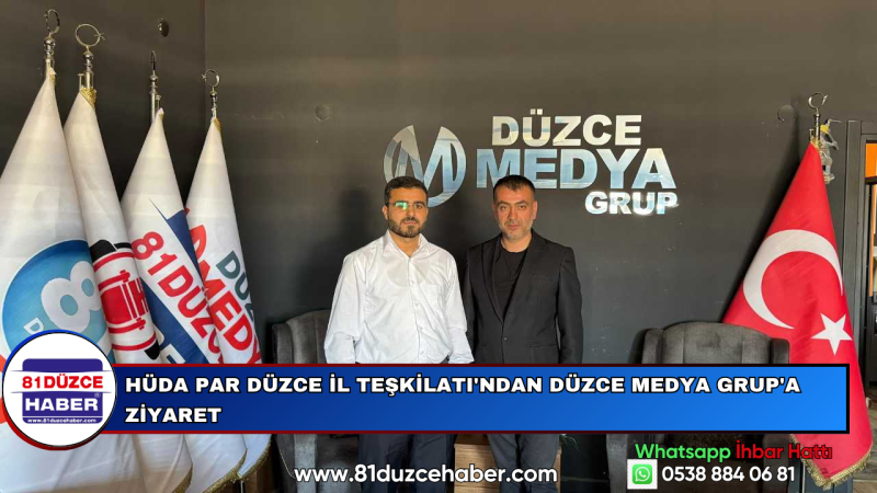 HÜDA PAR DÜZCE İL TEŞKİLATI'NDAN DÜZCE MEDYA GRUP'A ZİYARET