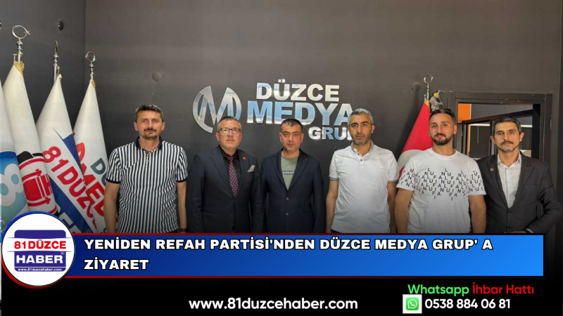 YENİDEN REFAH PARTİSİ'NDEN DÜZCE MEDYA GRUP' A ZİYARET