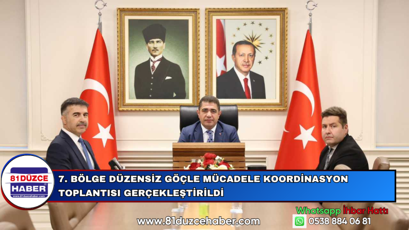 7. BÖLGE DÜZENSİZ GÖÇLE MÜCADELE KOORDİNASYON TOPLANTISI GERÇEKLEŞTİRİLDİ