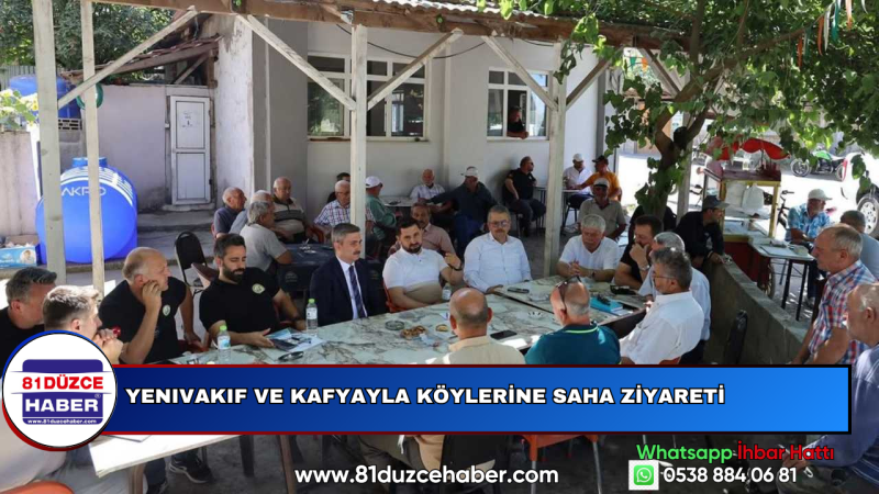 YENIVAKIF VE KAFYAYLA KÖYLERİNE SAHA ZİYARETİ