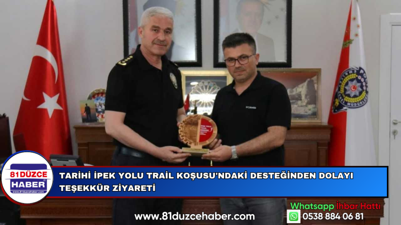 TARİHİ İPEK YOLU TRAİL KOŞUSU'NDAKİ DESTEĞİNDEN DOLAYI TEŞEKKÜR ZİYARETİ