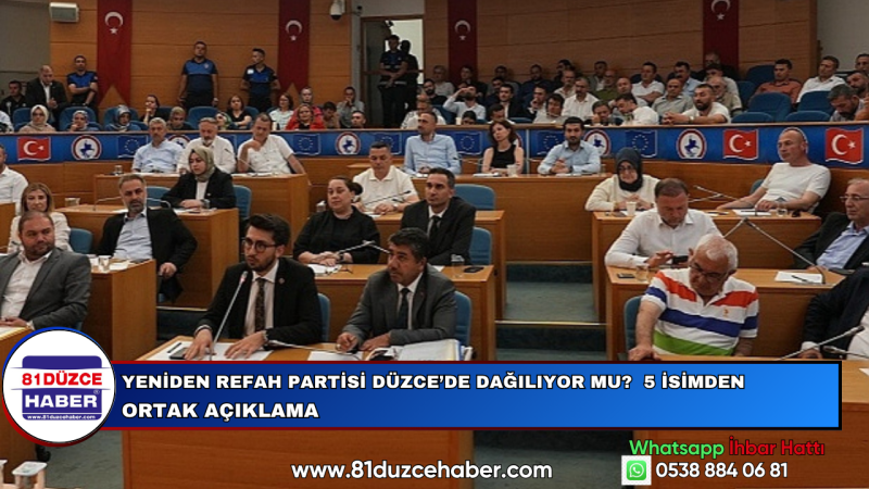 YENİDEN REFAH PARTİSİ DÜZCE’DE DAĞILIYOR MU?  5 İSİMDEN ORTAK AÇIKLAMA