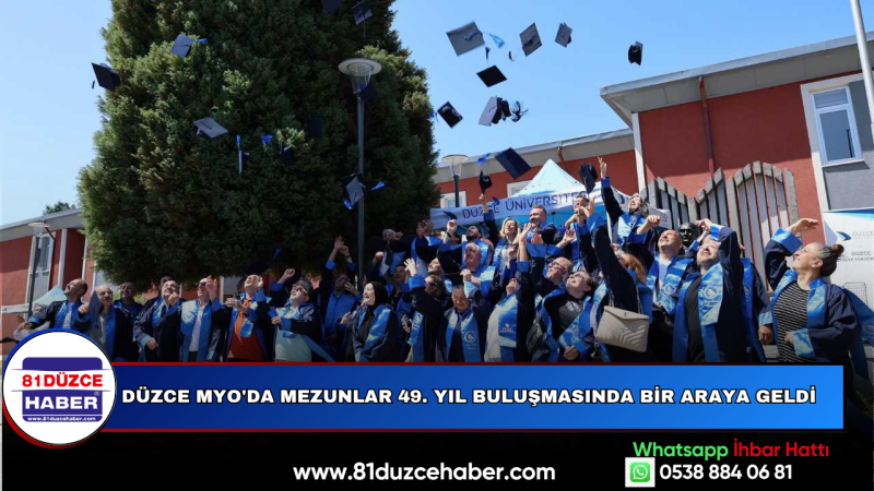 DÜZCE MYO'DA MEZUNLAR 49. YIL BULUŞMASINDA BİR ARAYA GELDİ