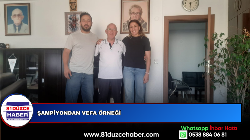ŞAMPİYONDAN VEFA ÖRNEĞİ
