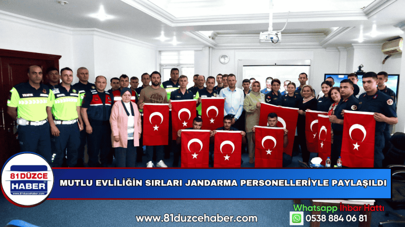 MUTLU EVLİLİĞİN SIRLARI JANDARMA PERSONELLERİYLE PAYLAŞILDI