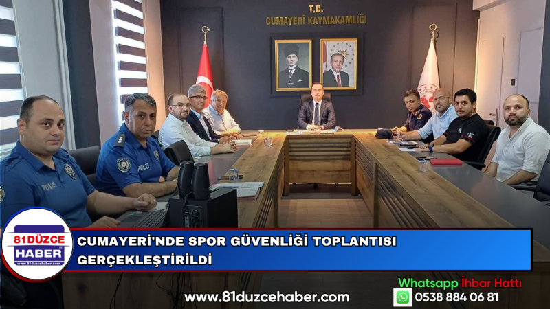 Cumayeri'nde Spor Güvenliği Toplantısı Gerçekleştirildi