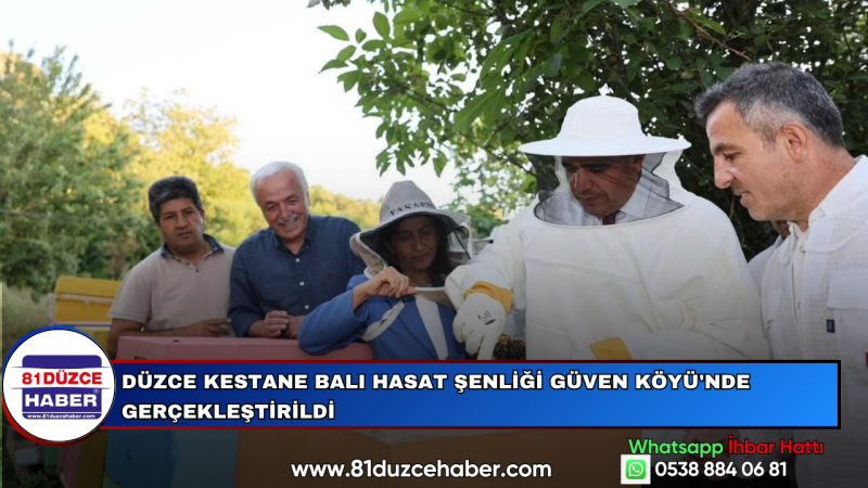 Düzce Kestane Balı Hasat Şenliği Güven Köyü'nde Gerçekleştirildi