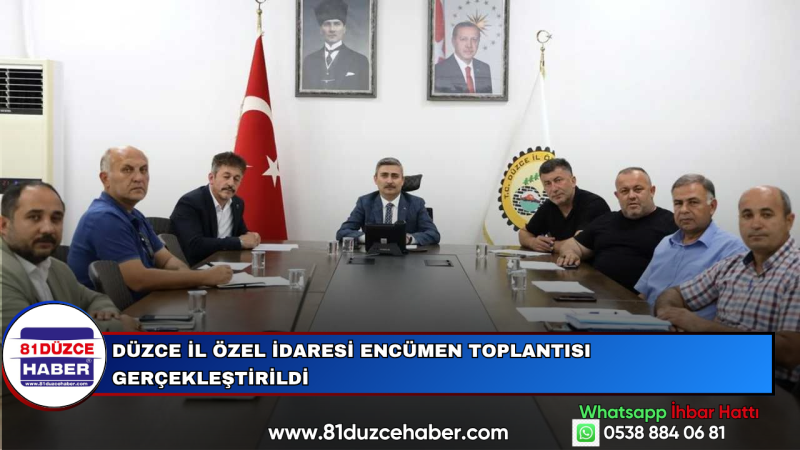 Düzce İl Özel İdaresi Encümen Toplantısı Gerçekleştirildi