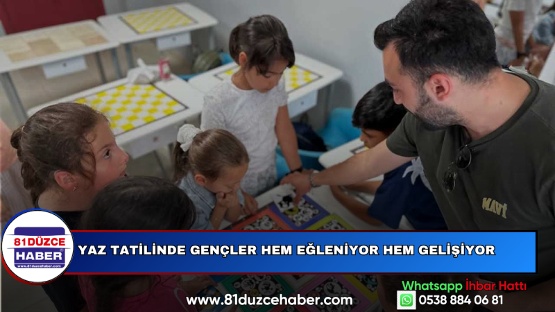 Yaz Tatilinde Gençler Hem Eğleniyor Hem Gelişiyor