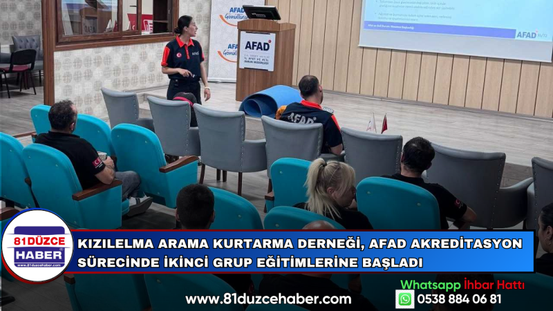 Kızılelma Arama Kurtarma Derneği, AFAD Akreditasyon Sürecinde İkinci Grup Eğitimlerine Başladı