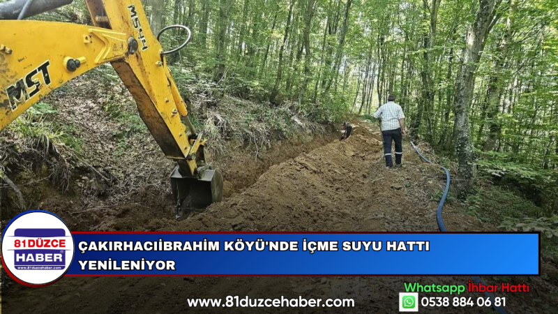 Çakırhacıibrahim Köyü'nde İçme Suyu Hattı Yenileniyor