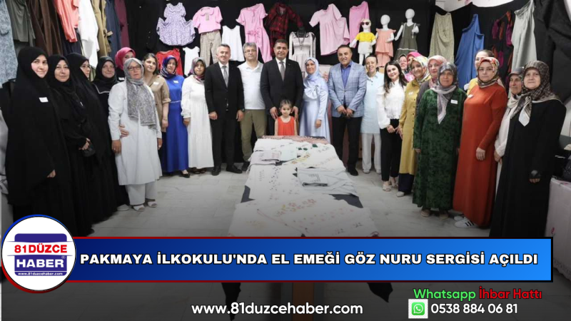 Pakmaya İlkokulu'nda El Emeği Göz Nuru Sergisi Açıldı