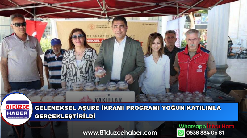 Geleneksel Aşure İkramı Programı Yoğun Katılımla Gerçekleştirildi