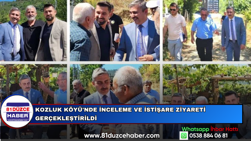 Kozluk Köyü'nde İnceleme ve İstişare Ziyareti Gerçekleştirildi