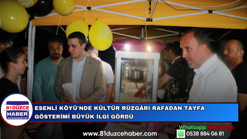 Esenli Köyü'nde Kültür Rüzgârı Rafadan Tayfa Gösterimi Büyük İlgi Gördü