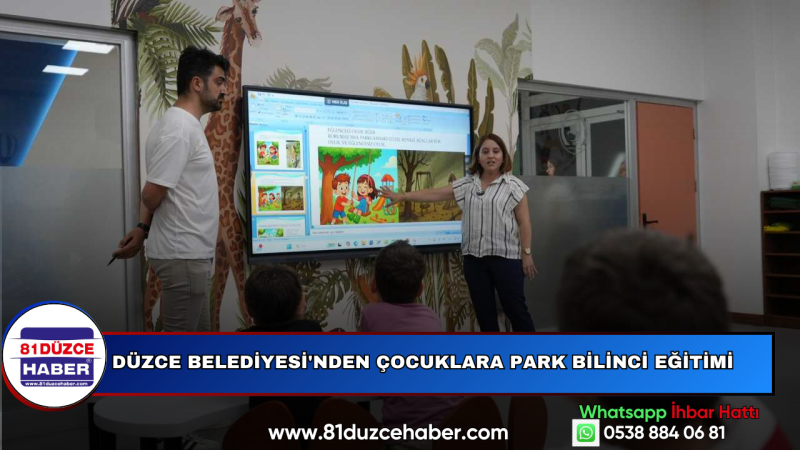 Düzce Belediyesi'nden Çocuklara Park Bilinci Eğitimi