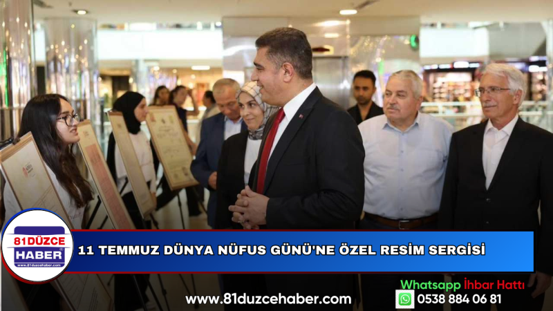 11 Temmuz Dünya Nüfus Günü'ne Özel Resim Sergisi