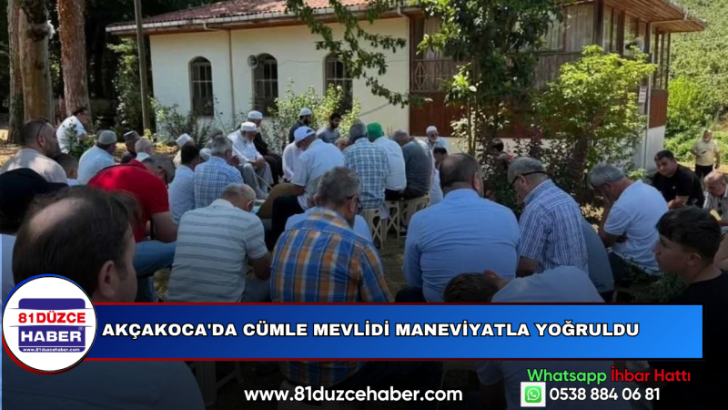 Akçakoca'da Cümle Mevlidi Maneviyatla Yoğruldu