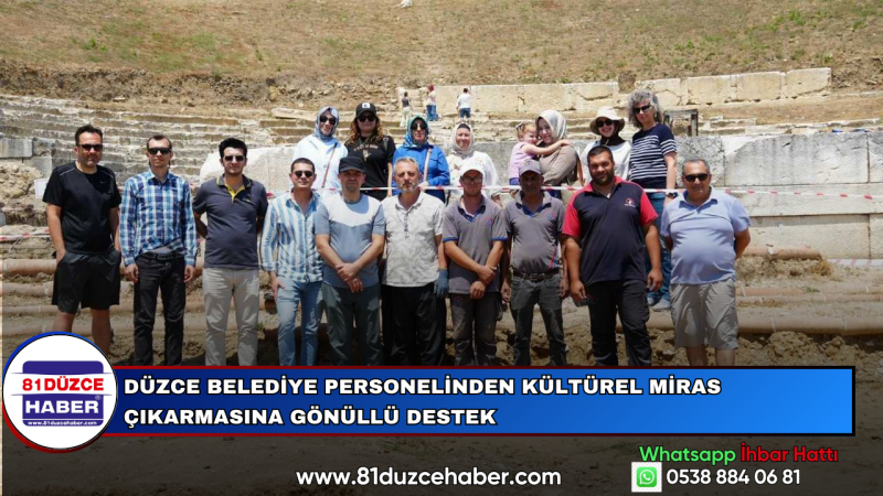 Düzce Belediye Personelinden Kültürel Miras Çıkarmasına Gönüllü Destek