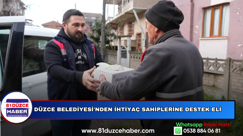 Düzce Belediyesi'nden İhtiyaç Sahiplerine Destek Eli