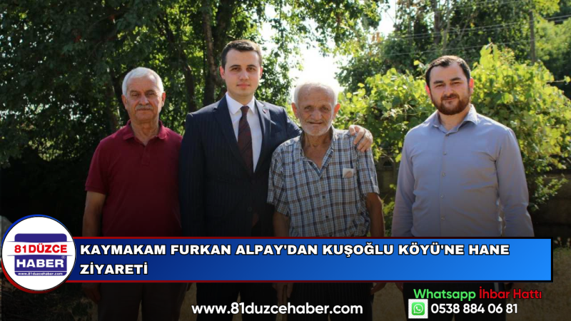 Kaymakam Furkan Alpay'dan Kuşoğlu Köyü'ne Hane Ziyareti