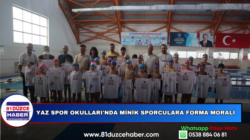 Yaz Spor Okulları'nda Minik Sporculara Forma Morali